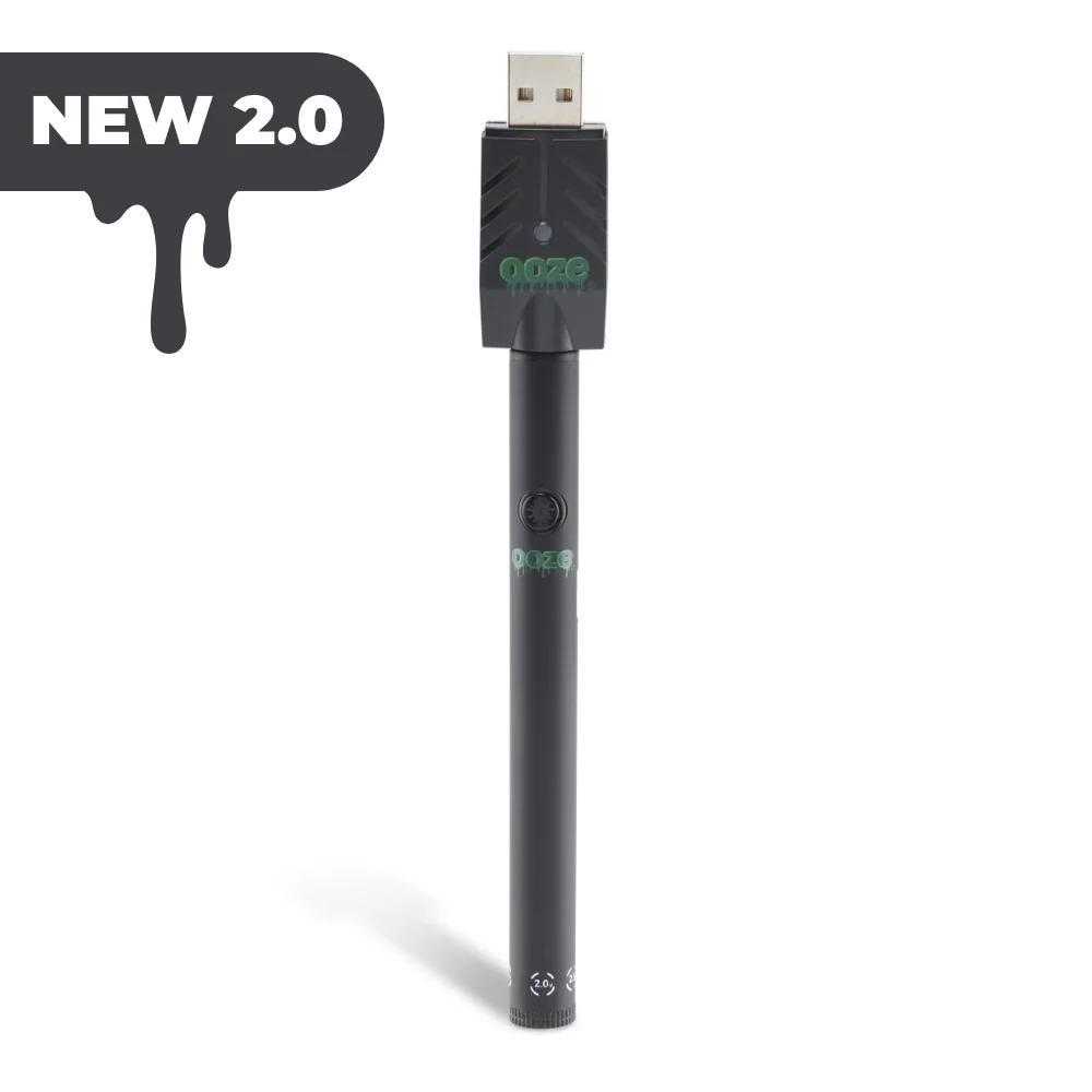 Ooze Twist Slim Pen 2.0 battery in Panther Black