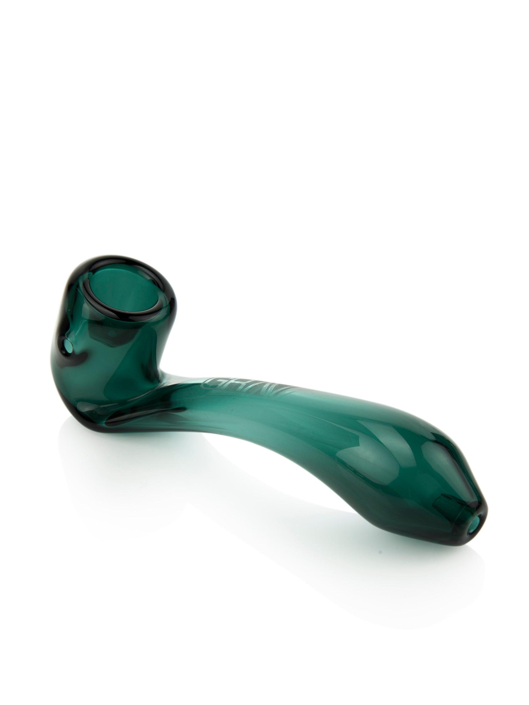 Teal GRAV Classic Sherlock glass hand pipe