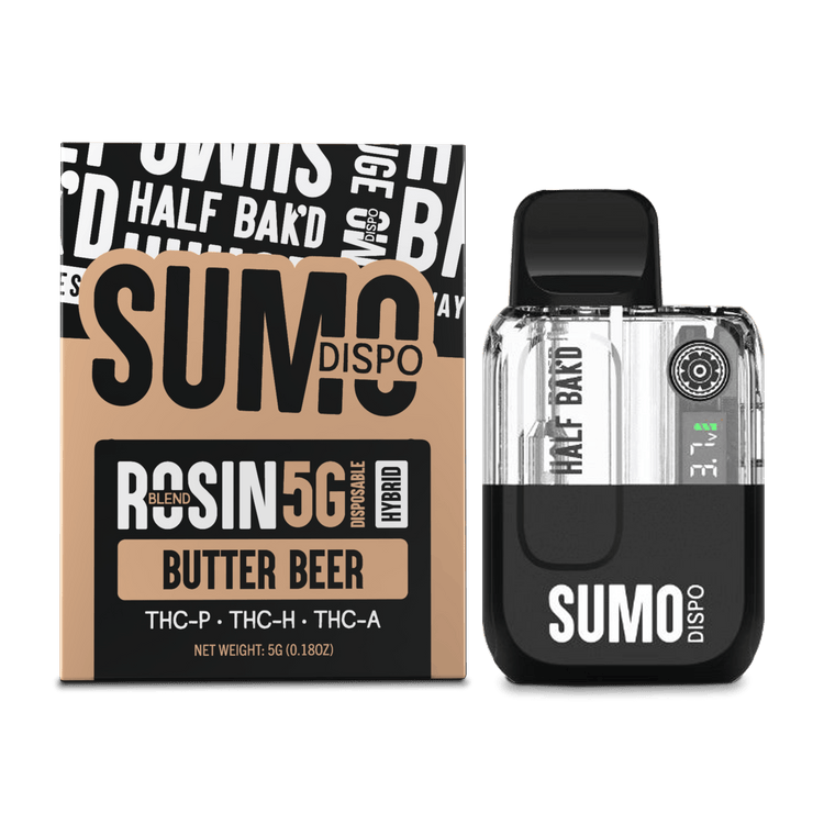 Half Bak'd Sumo 5G Butter Beer hybrid disposable vape