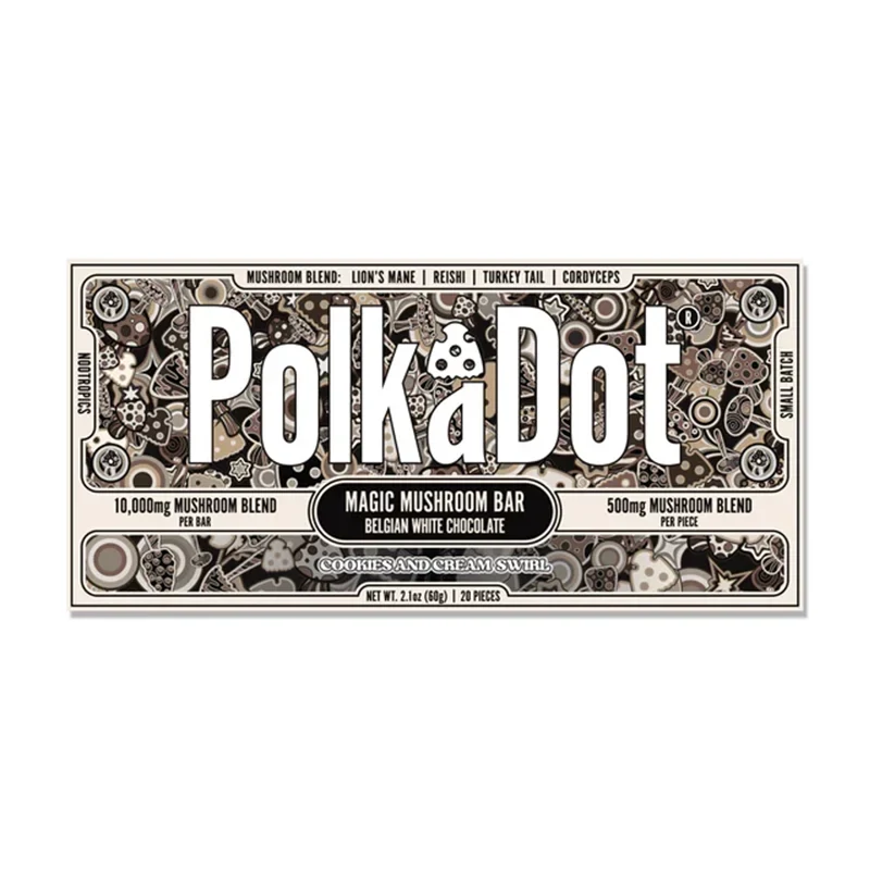 PolkaDot Cookies & Cream Swirl Chocolate Bar