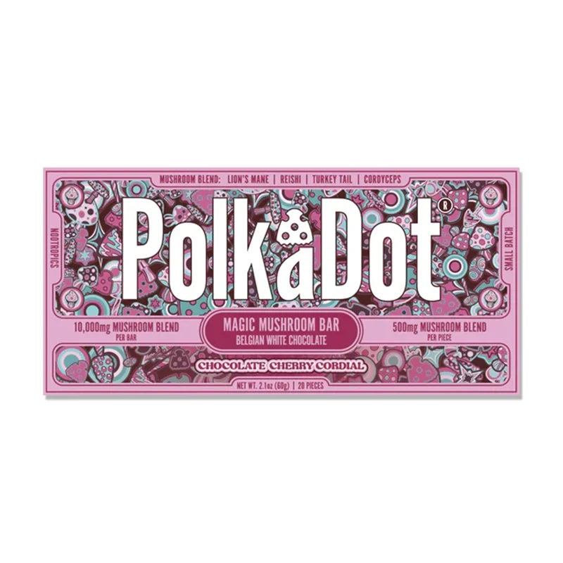 PolkaDot Chocolate Cherry Cordial Chocolate Bar