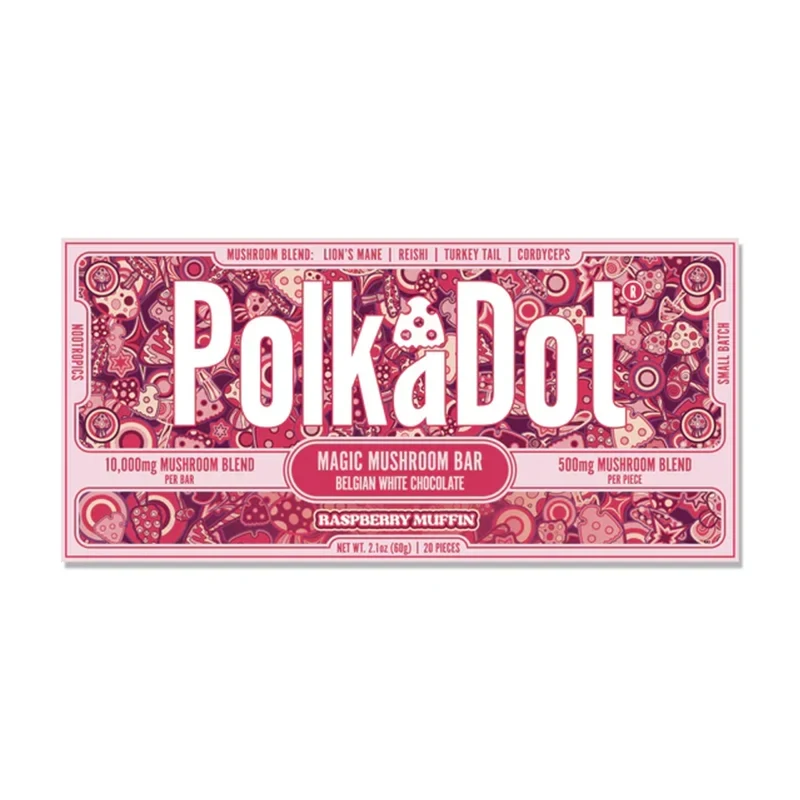 PolkaDot Raspberry Muffin Chocolate Bar