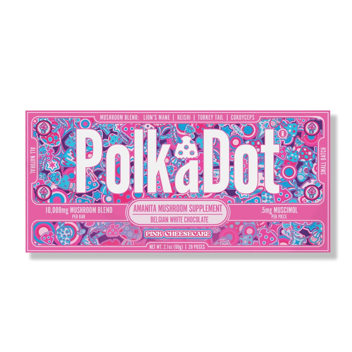 PolkaDot Pink Cheesecake Chocolate Bar