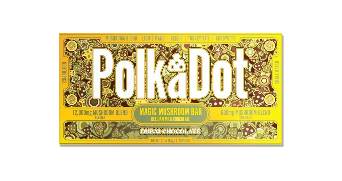 PolkaDot Dubai Chocolate Chocolate Bar (12,000 MG)