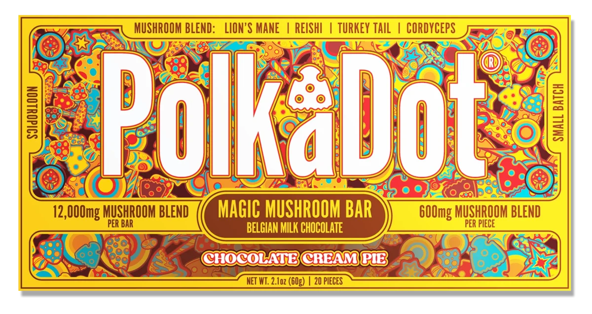 PolkaDot Chocolate Cream Pie Chocolate Bar (12,000 MG)