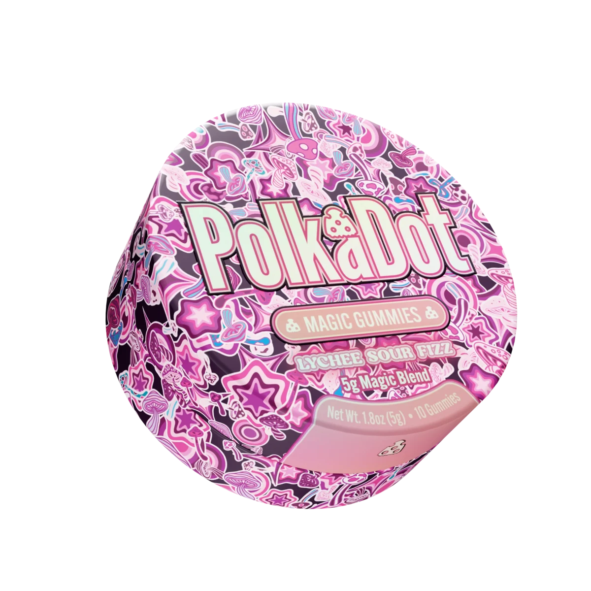 PolkaDot Lychee Sour Fizz Gummies (Tin)